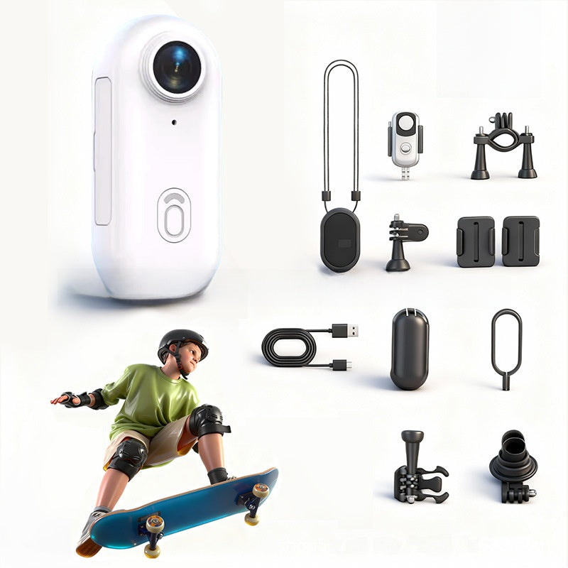 Thumb-mounted riding camera with Wi-Fi and magnetic back clip; H88 sports thumb recorder