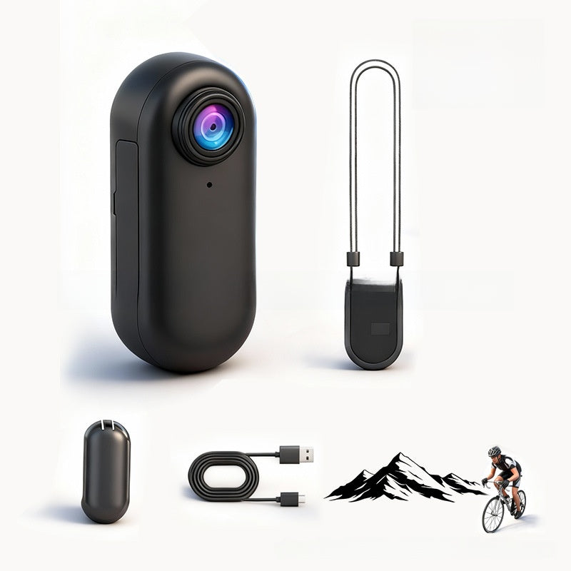 Thumb-mounted riding camera with Wi-Fi and magnetic back clip; H88 sports thumb recorder