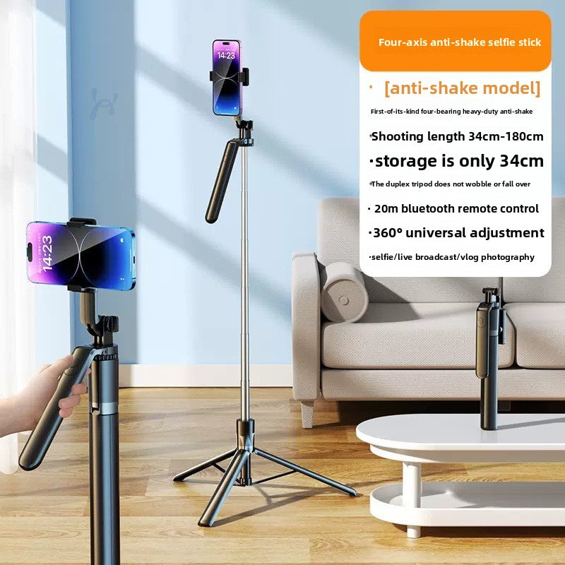 Extended Bluetooth Selfie Stick Phone Tripod 360 Rotation Vlog Stand