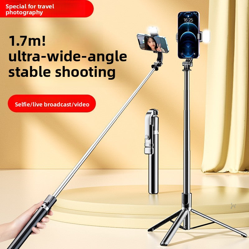 Extended Bluetooth Selfie Stick Phone Tripod 360 Rotation Vlog Stand