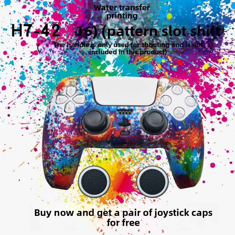 PS5 Controller Silicone Protective Cover with Joystick Caps