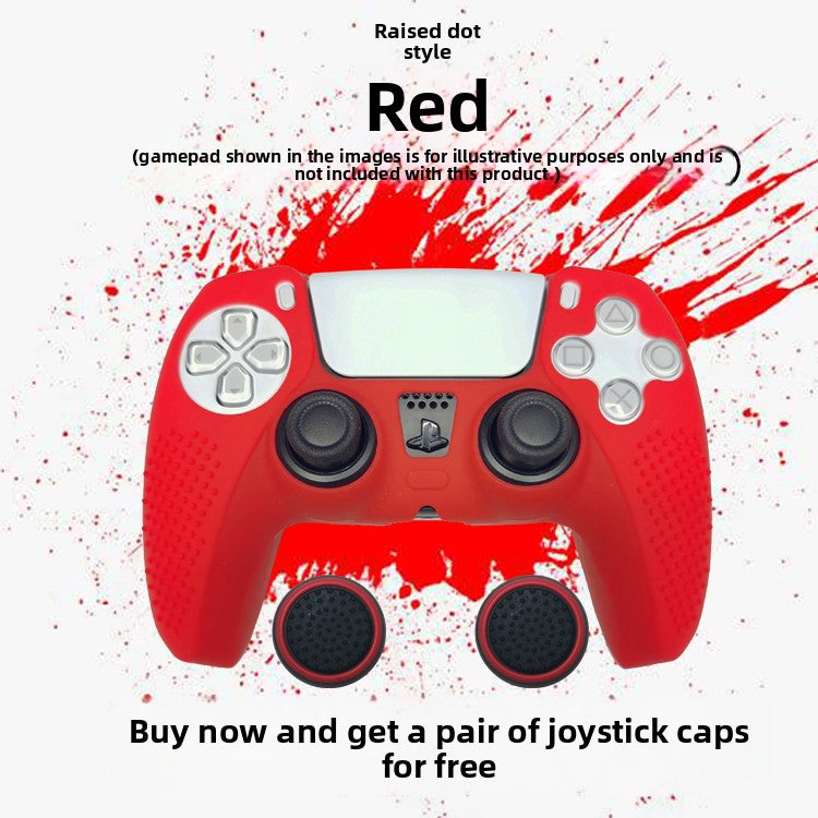 PS5 Controller Silicone Protective Cover with Joystick Caps