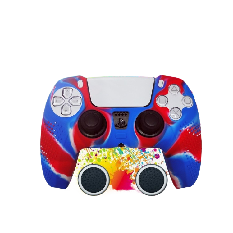 PS5 Controller Silicone Protective Cover with Joystick Caps