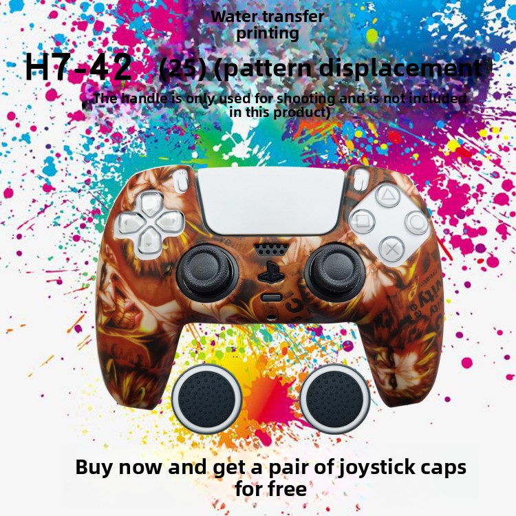 PS5 Controller Silicone Protective Cover with Joystick Caps