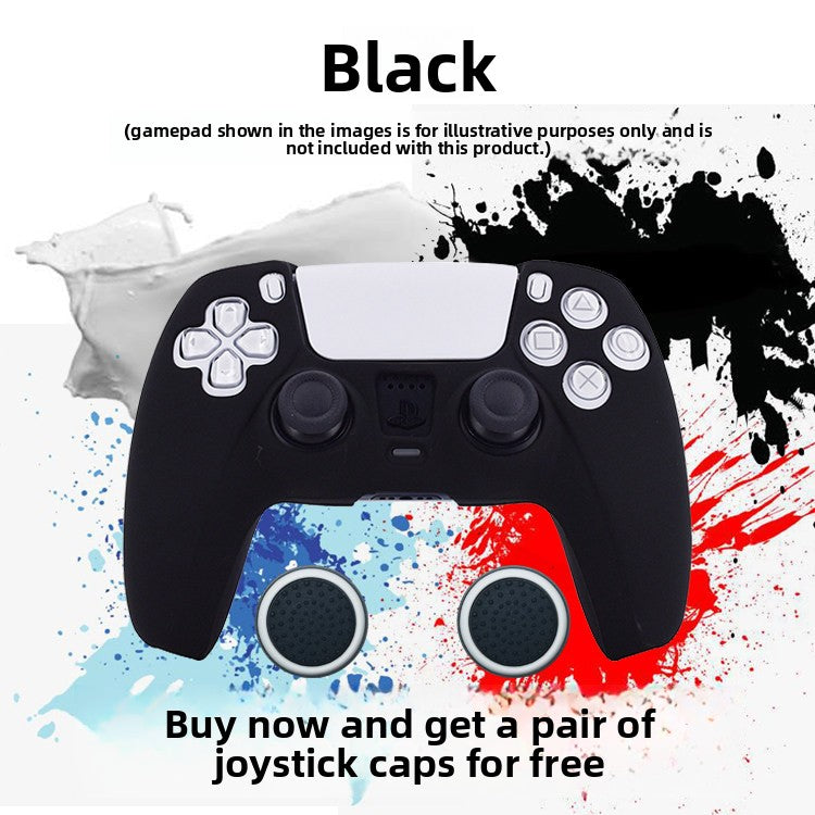 PS5 Controller Silicone Protective Cover with Joystick Caps