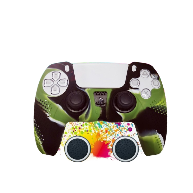 PS5 Controller Silicone Protective Cover with Joystick Caps