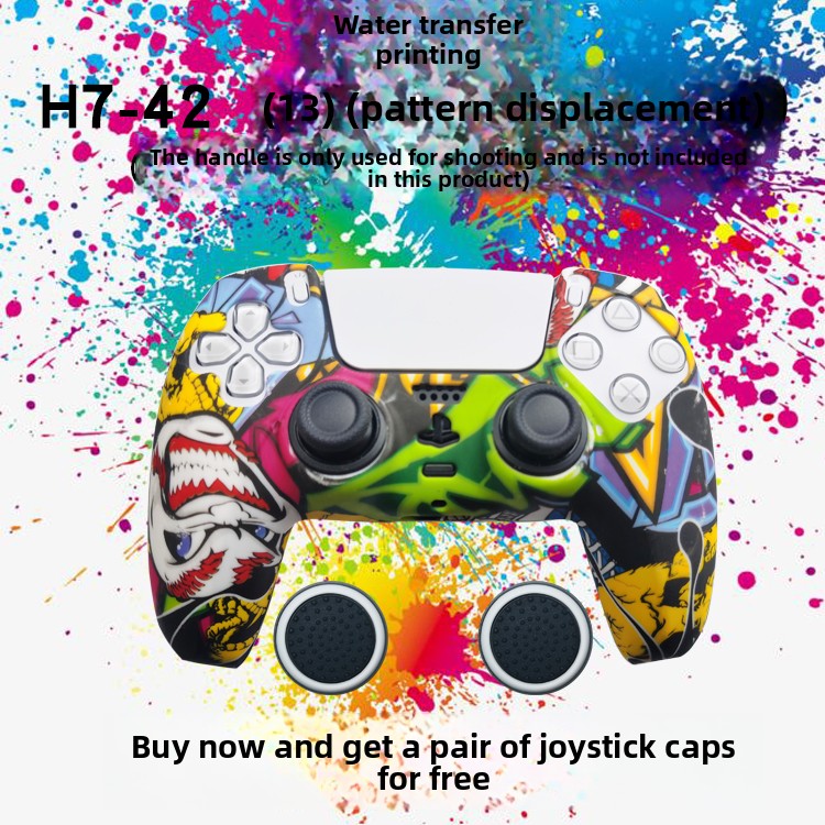 PS5 Controller Silicone Protective Cover with Joystick Caps