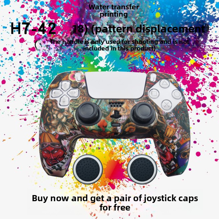 PS5 Controller Silicone Protective Cover with Joystick Caps