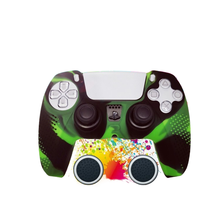 PS5 Controller Silicone Protective Cover with Joystick Caps