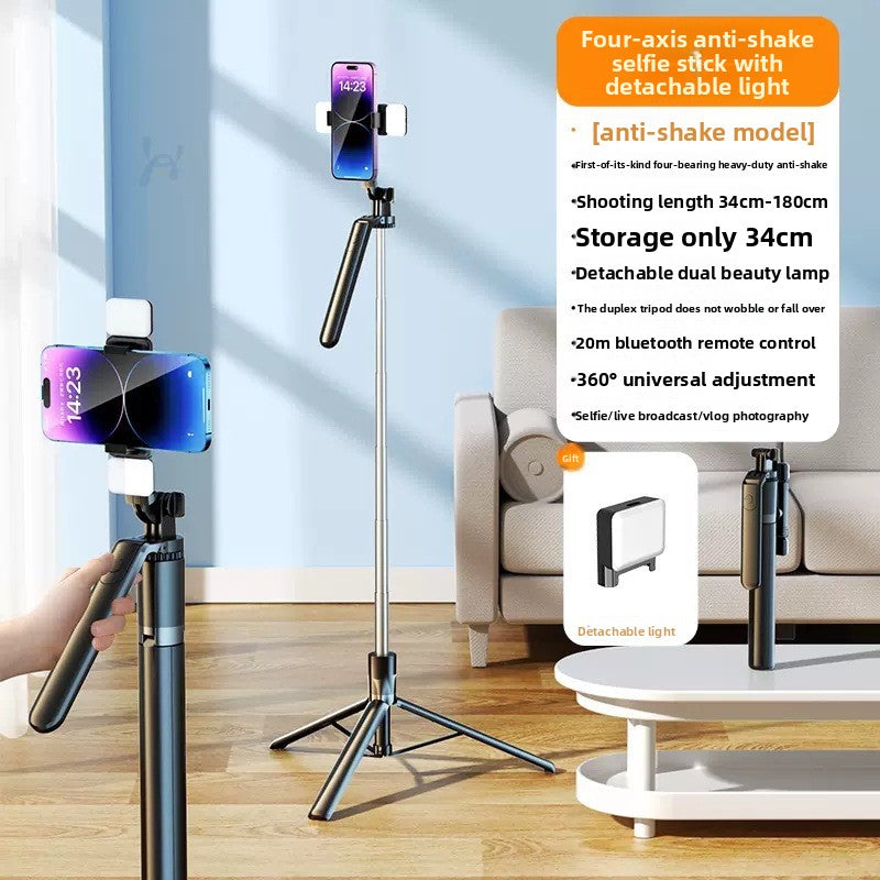 Extended Bluetooth Selfie Stick Phone Tripod 360 Rotation Vlog Stand