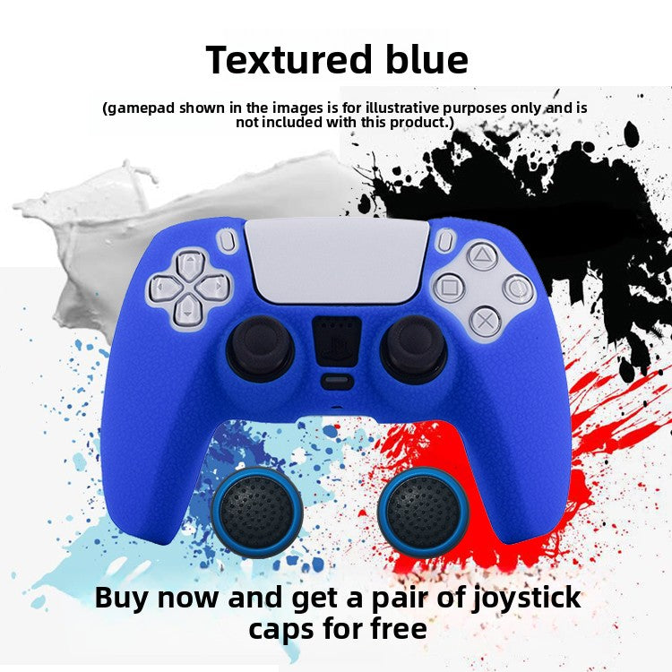 PS5 Controller Silicone Protective Cover with Joystick Caps