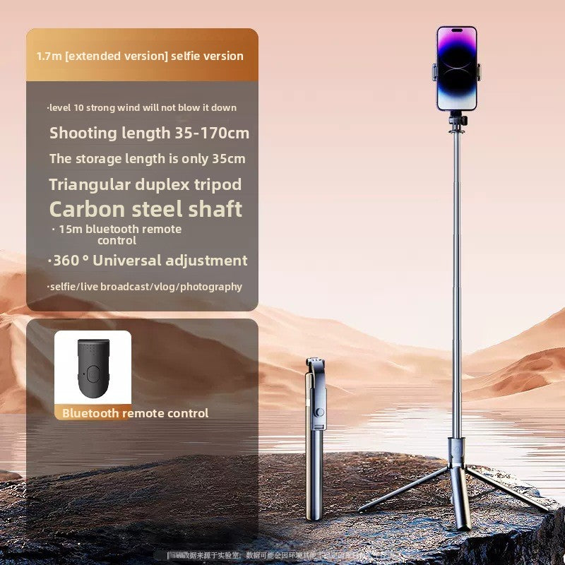 Extended Bluetooth Selfie Stick Phone Tripod 360 Rotation Vlog Stand