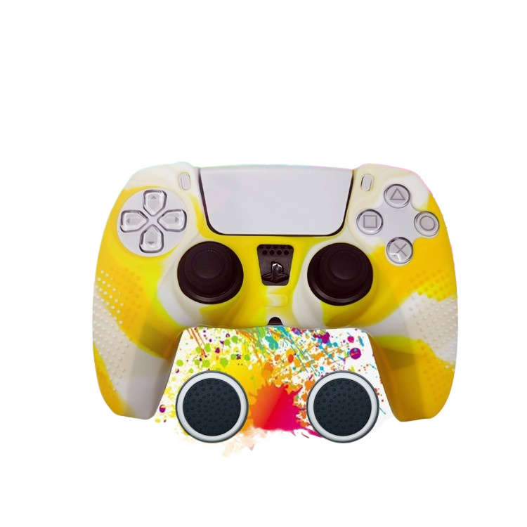 PS5 Controller Silicone Protective Cover with Joystick Caps