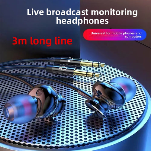 3m In Ear Headphones with Microphone for Live Streaming