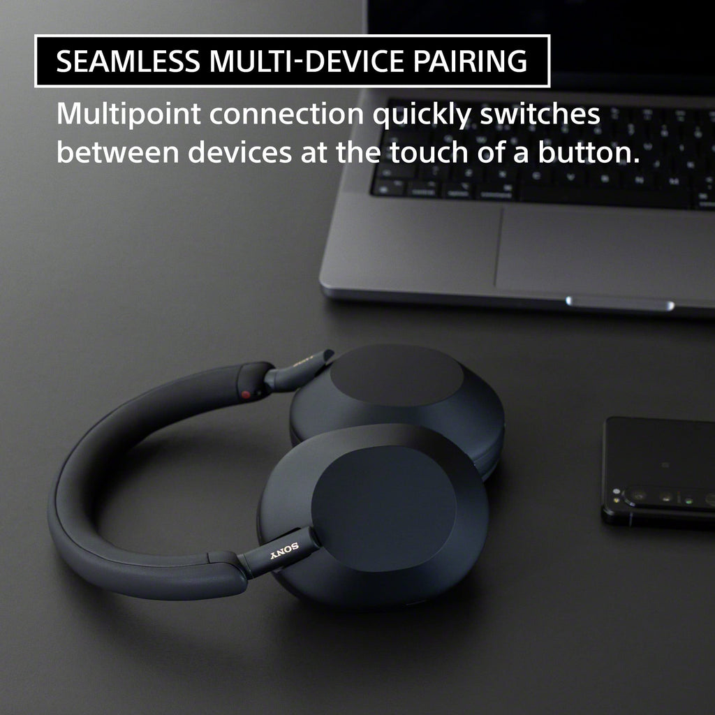 Sony WH-1000XM5 Premium Noise Canceling Headphones, Auto NC Optimizer, 30-Hour Battery, Alexa Voice Control, Black