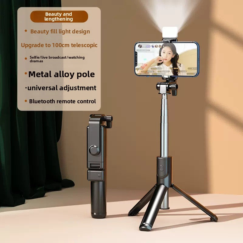 Extended Bluetooth Selfie Stick Phone Tripod 360 Rotation Vlog Stand