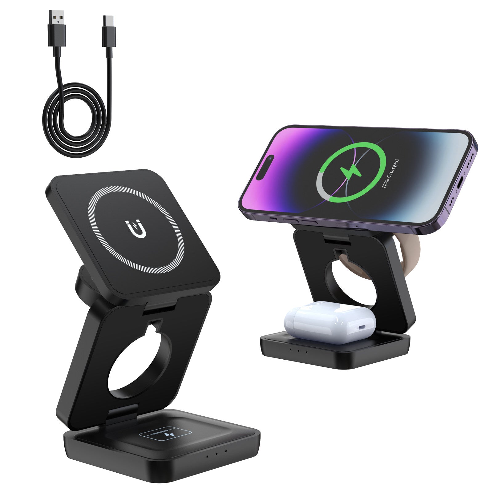 BEYMOR Fold 3-in-1 Wireless Charging Dock