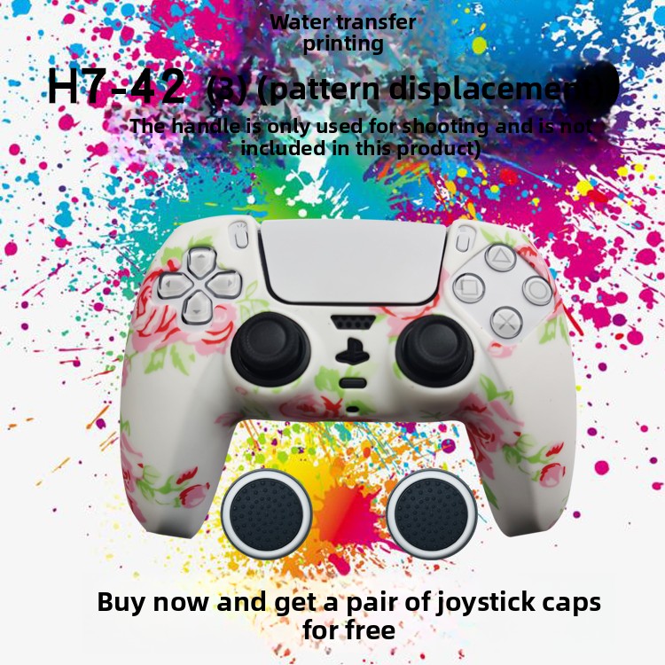 PS5 Controller Silicone Protective Cover with Joystick Caps