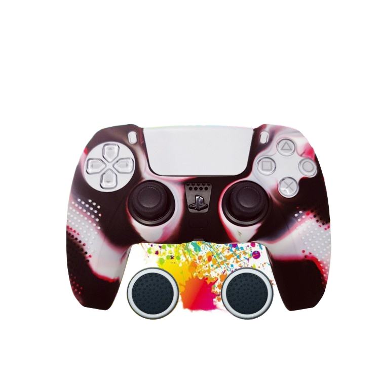 PS5 Controller Silicone Protective Cover with Joystick Caps