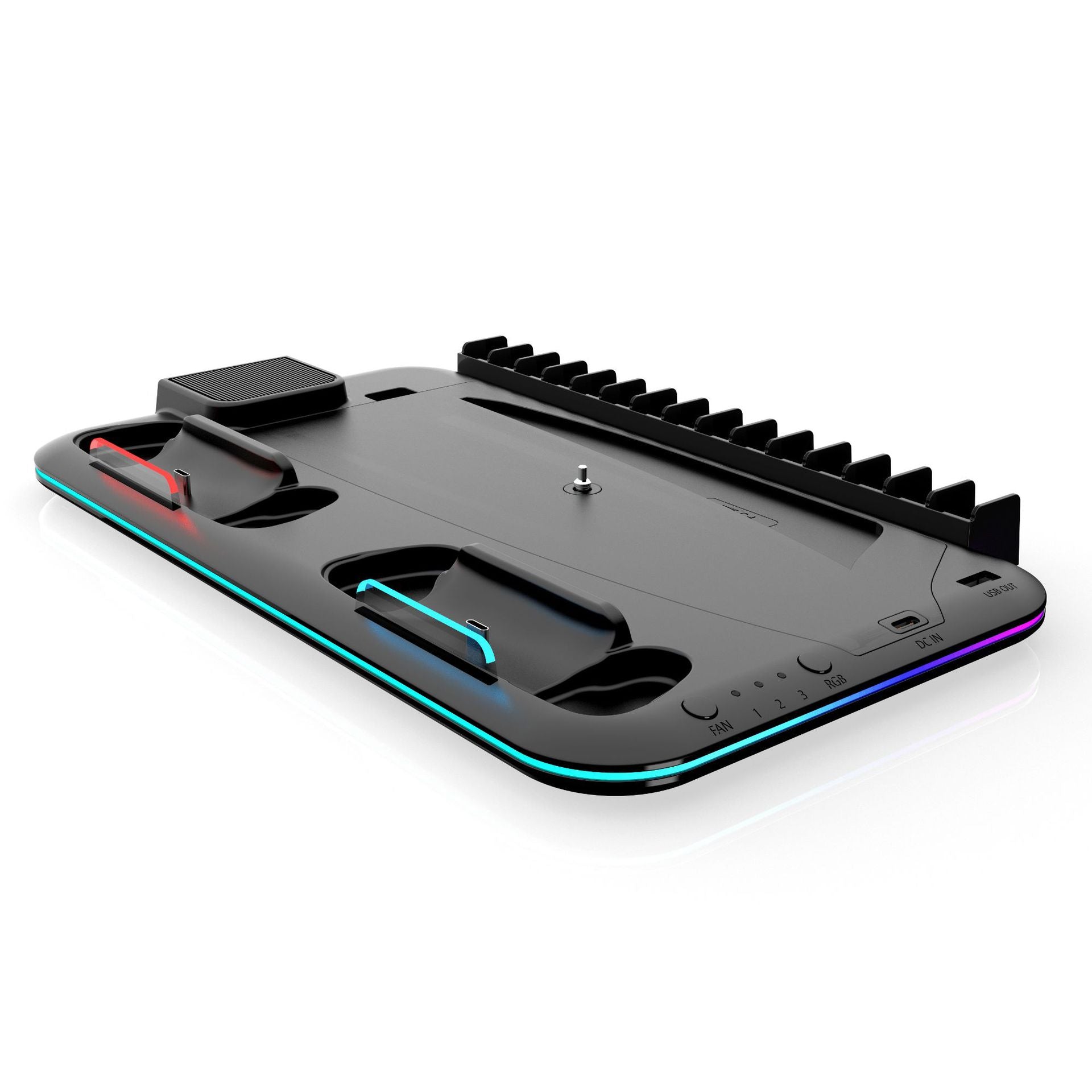 PS5 Cooling Base with Charging Stand and Storage Rack
