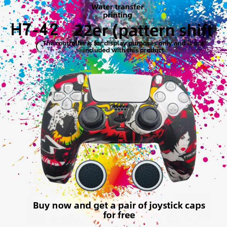 PS5 Controller Silicone Protective Cover with Joystick Caps