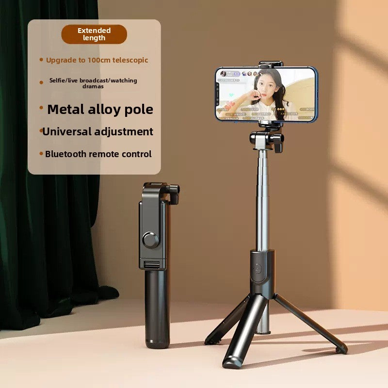 Extended Bluetooth Selfie Stick Phone Tripod 360 Rotation Vlog Stand