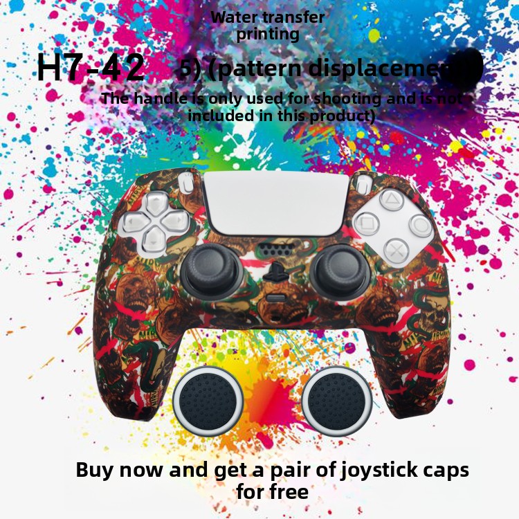 PS5 Controller Silicone Protective Cover with Joystick Caps
