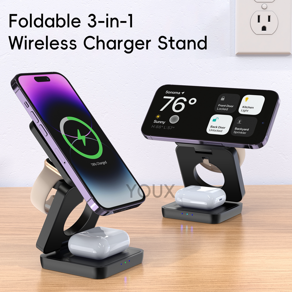 BEYMOR Fold 3-in-1 Wireless Charging Dock