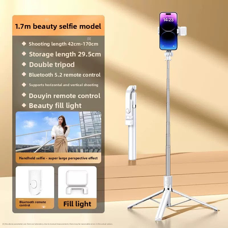 Extended Bluetooth Selfie Stick Phone Tripod 360 Rotation Vlog Stand