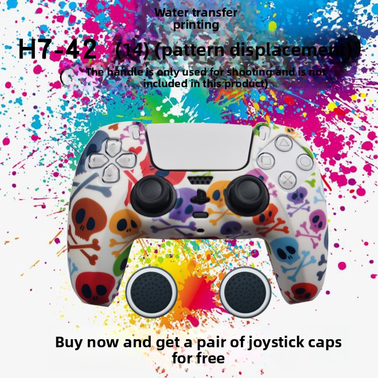 PS5 Controller Silicone Protective Cover with Joystick Caps
