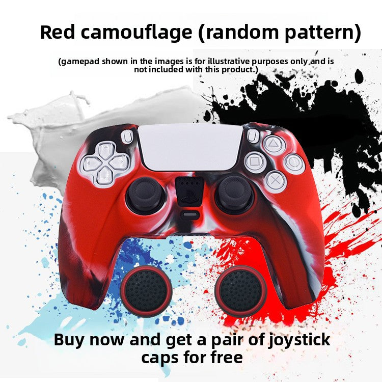 PS5 Controller Silicone Protective Cover with Joystick Caps