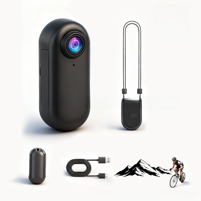 Thumb-mounted riding camera with Wi-Fi and magnetic back clip; H88 sports thumb recorder