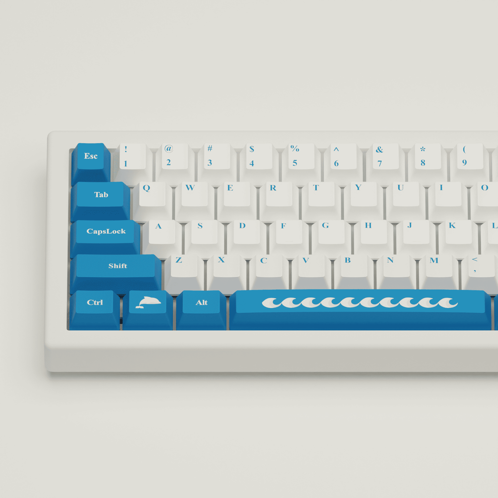 Santorini Story Design Keycaps and Mechanical Keyboard